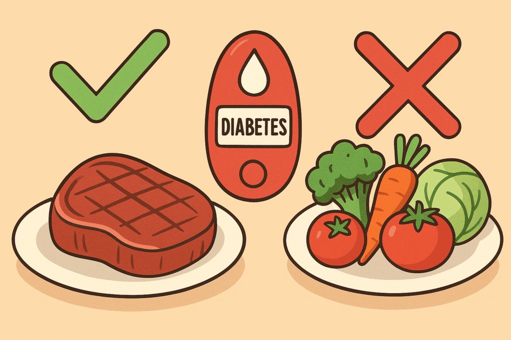 maso nebo zelenina pro diabetika